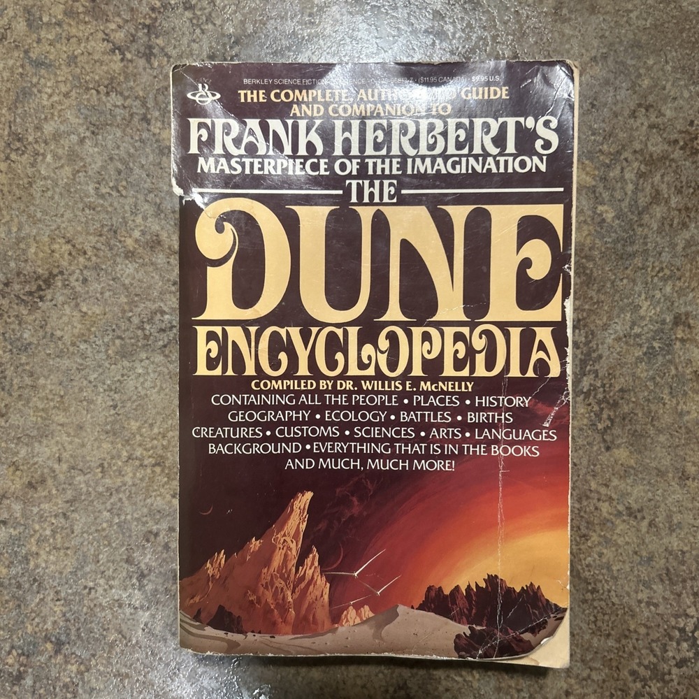 The Dune Encyclopedia by Willis McNelly 1984 Trade Paperback First Edition